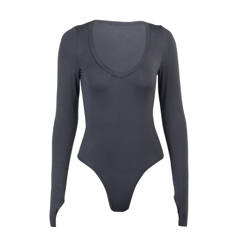 Thumb Long-Sleeved Bodysuit