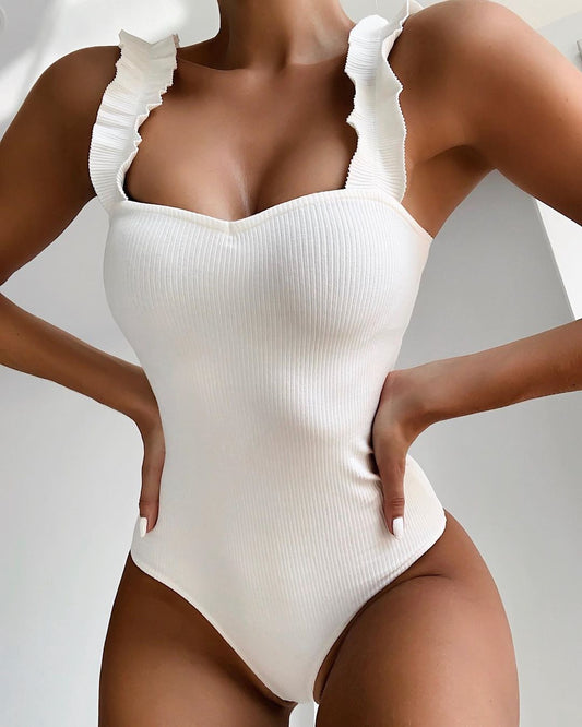 Ruffle Swimwear Bodysuit