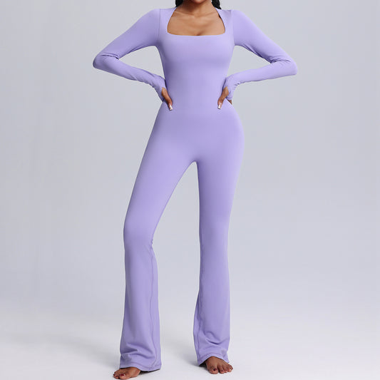 Flared Pants Breathable Bodysuit